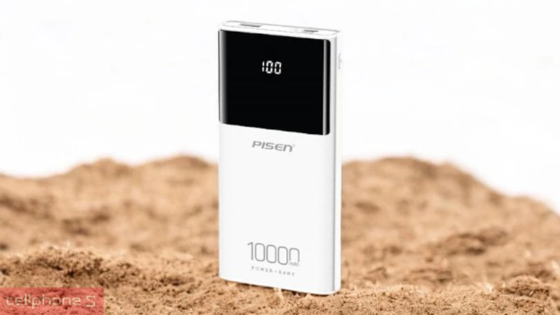 Thiết kế, tính năng bổ sung của pin sạc dự phòng PISEN Mr White Digital D33 10000mAh