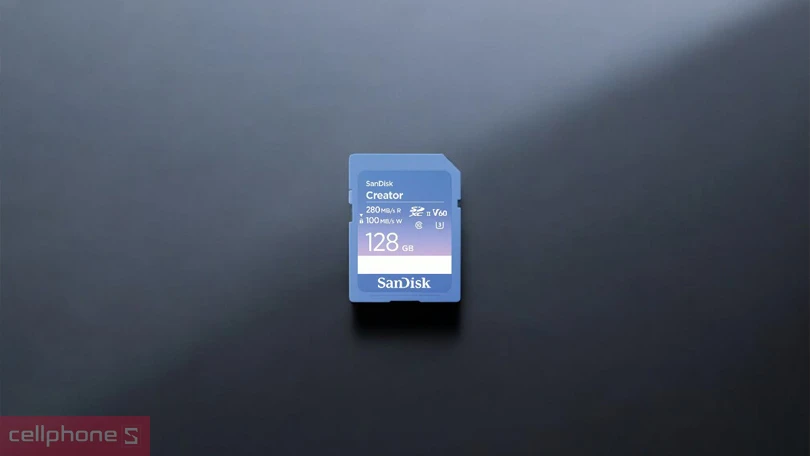 Khả năng tương thích của thẻ nhớ SD Sandisk Creator 128GB