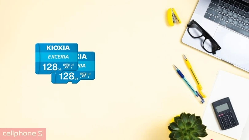Dung lượng, tốc độ đọc/ghi thẻ nhớ MicroSD Kioxia Exceria CL10 U1 128GB