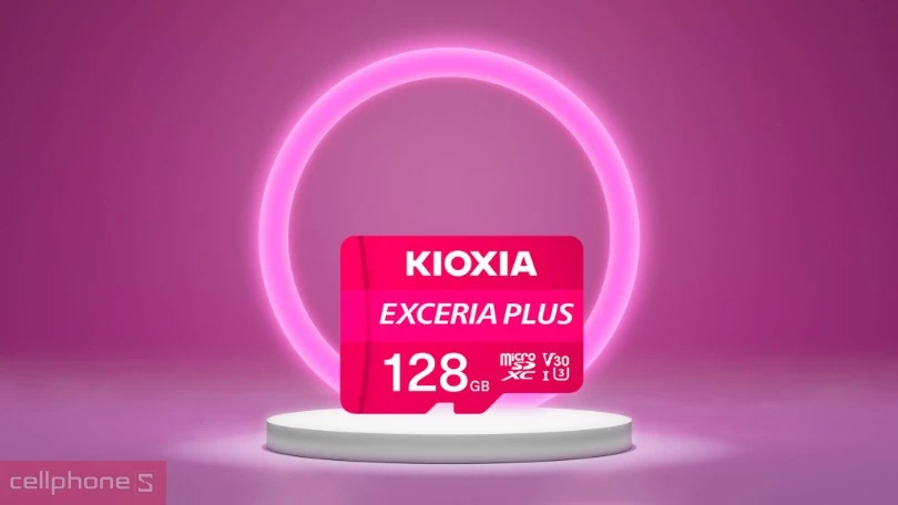 Tốc độ thẻ nhớ MicroSD Kioxia Exceria Plus CL10 UHS-I U3 4K A1 Adapter 128GB