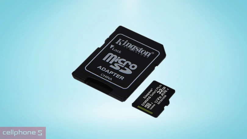 Thẻ nhớ microSD Kingston Class 10 32GB (Adapter) - Tốc độ đọc, ghi ấn tượng
