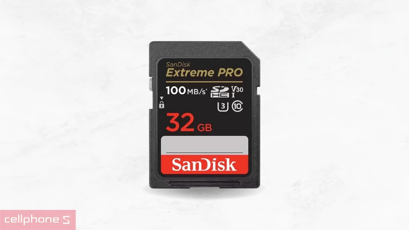 Thẻ Nhớ SDHC Sandisk Extreme Pro U3 V30 100MBS 32GB – Ngân hàng lưu trữ dữ liệu di động