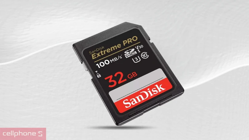 Thẻ Nhớ SDHC Sandisk Extreme Pro U3 V30 100MBS 32GB – Ngân hàng lưu trữ dữ liệu di động
