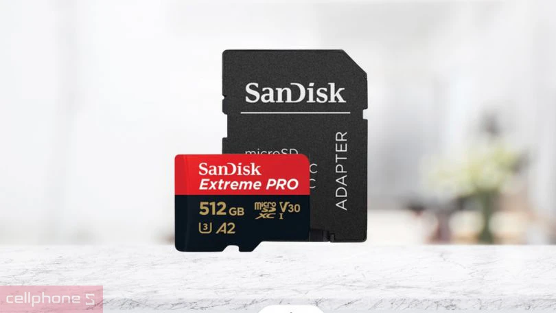 Đánh giá tốc độ Thẻ nhớ Micro SDXC Sandisk Extreme V30 A2 200MB/S 512GB