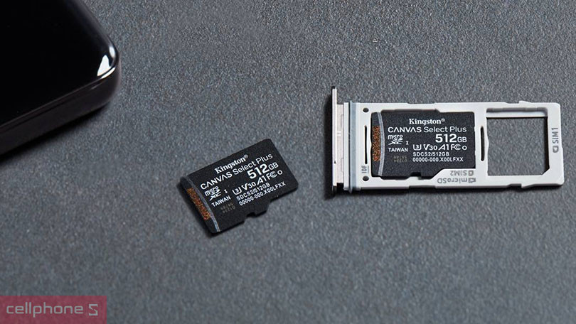 Dung lượng thẻ nhớ microSD Kingston Class 10 512GB