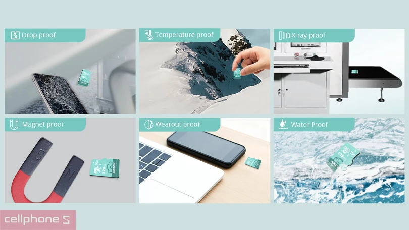 Độ bền, khả năng bảo vệ dữ liệu của thẻ nhớ Camera MicroSD Hiksemi NEO LUX 100MBs 64GB