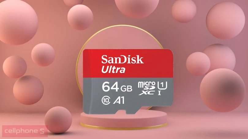 Thẻ nhớ MicroSDXC Sandisk Ultra A1 64GB 140MB/s