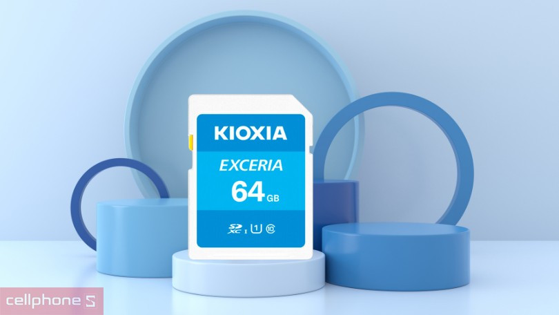 Dung lượng thẻ nhớ SD Kioxia Exceria 100MBS 64GB