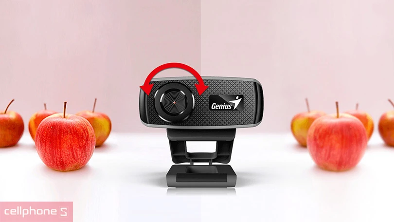 Thiết kế Webcam Genius Facecam 1000X V2 720P HD tích hợp micro