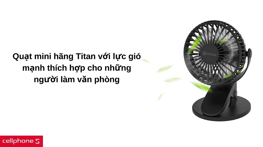 Mua quạt mini chọn hãng titan