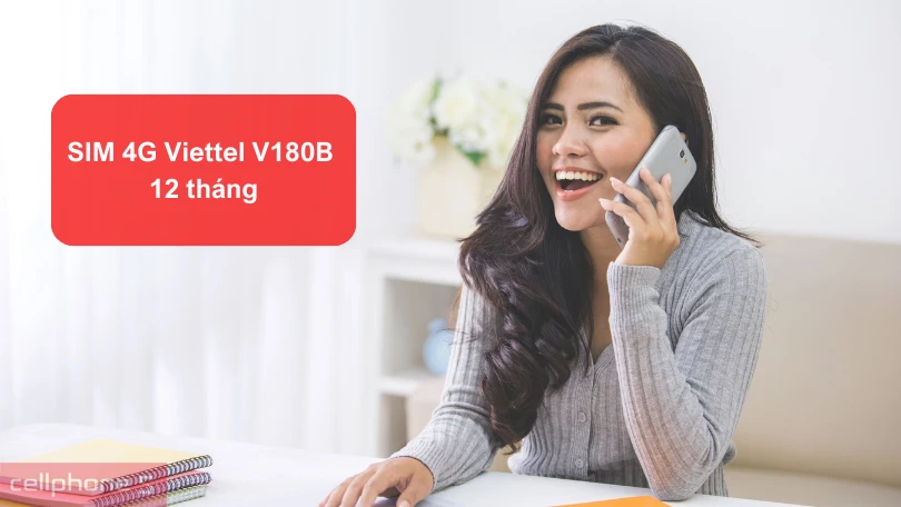 Sim Viettel V180B 6GB/Ngày - Free 12 tháng