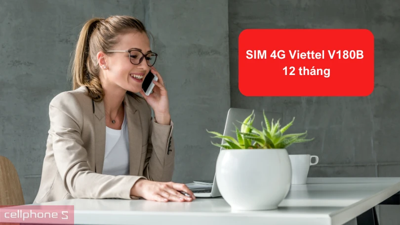 Sim Viettel V180B 6GB/Ngày - Free 12 tháng