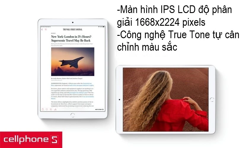 Màn hình chuẩn sắc với công nghệ True Tone