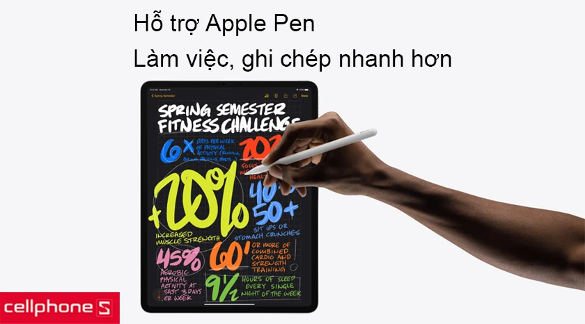 Apple Pen thỏa sức sáng tạo, ghi chép nhanh chóng