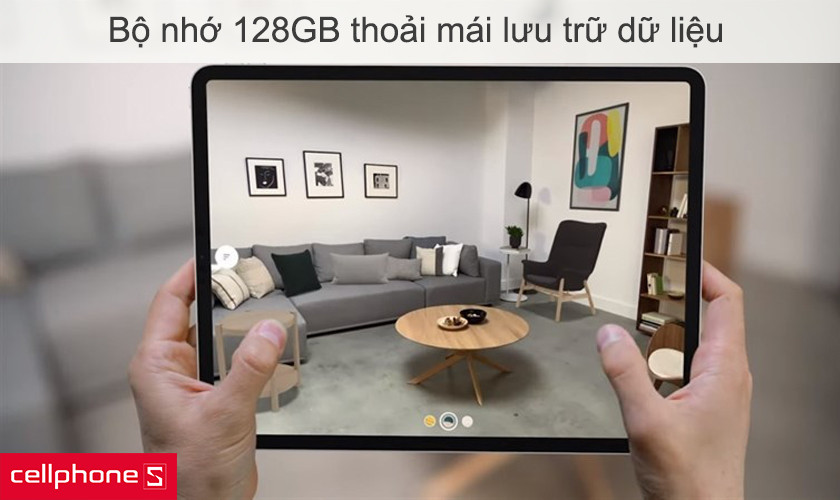 Bộ nhớ trong 128GB, mức dung lượng lý tưởng