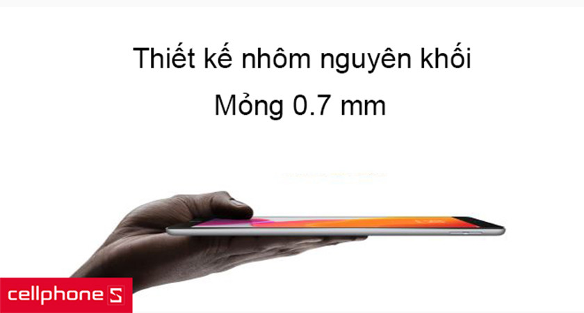 Chất liệu nhôm nguyên khối cứng cáp, độ mỏng đạt 0.7mm