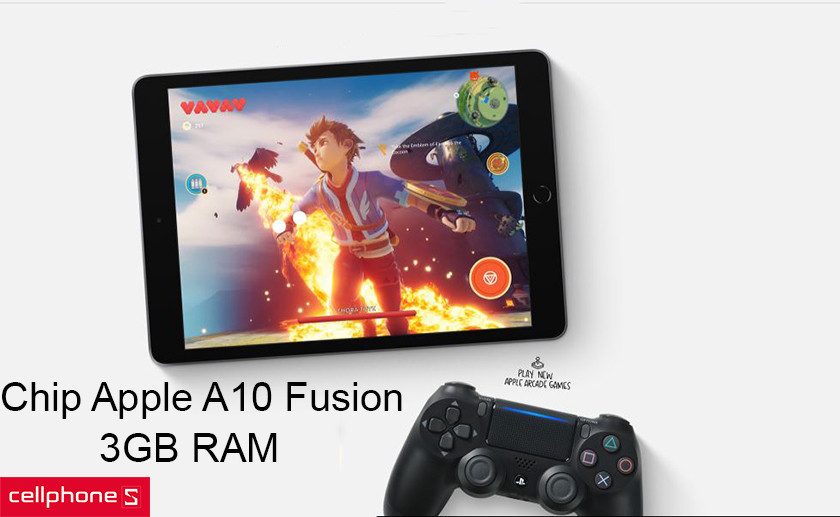 Chip Apple A10 Fusion tốc độ 2.3 GHz, 3GB RAM xử lý đa nhiệm