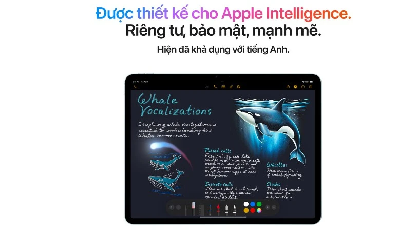 Mẫu iPad Air M3 có tính năng AI không