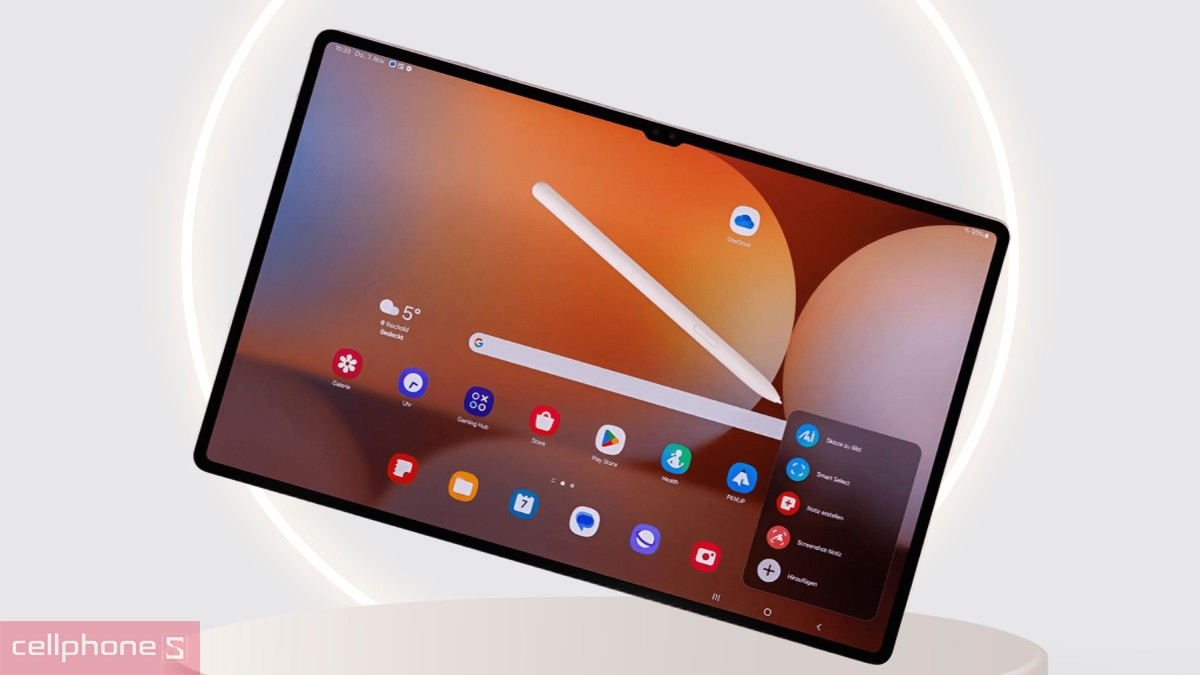 Khả năng kết nối bút S Pen và kết nối ngoại vi của máy tính bảng Samsung Galaxy Tab S11