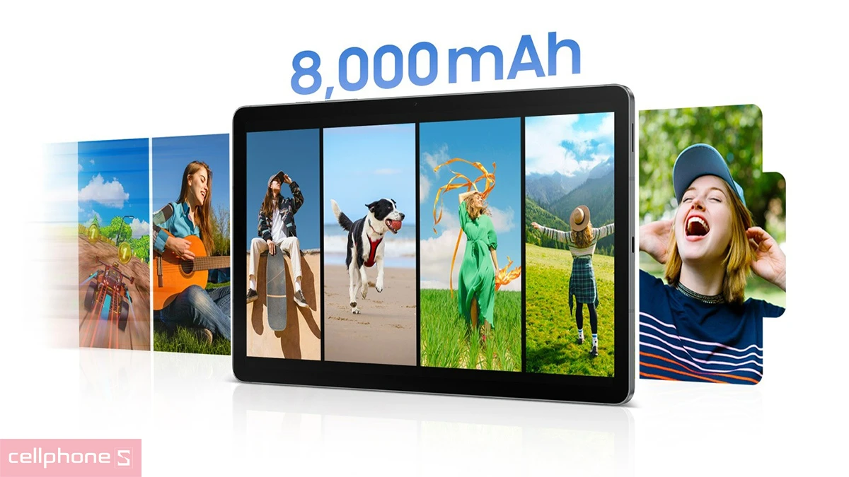 Máy tính bảng Samsung Galaxy Tab S10 Lite WiFi được tích hợp viên pin dung lượng 8000mA