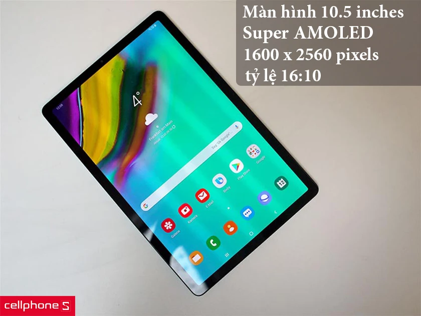 Galaxy Tab S5E sở hữu một màn hình có kích thước lớn 10.5 inches