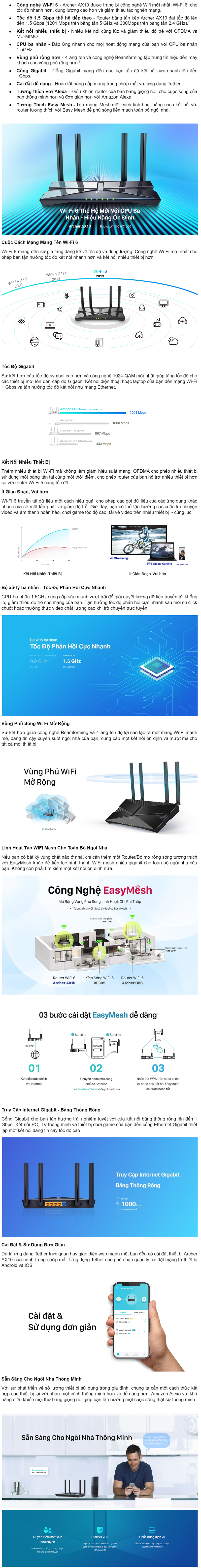 Router WiFi TP-LINK Archer AX10