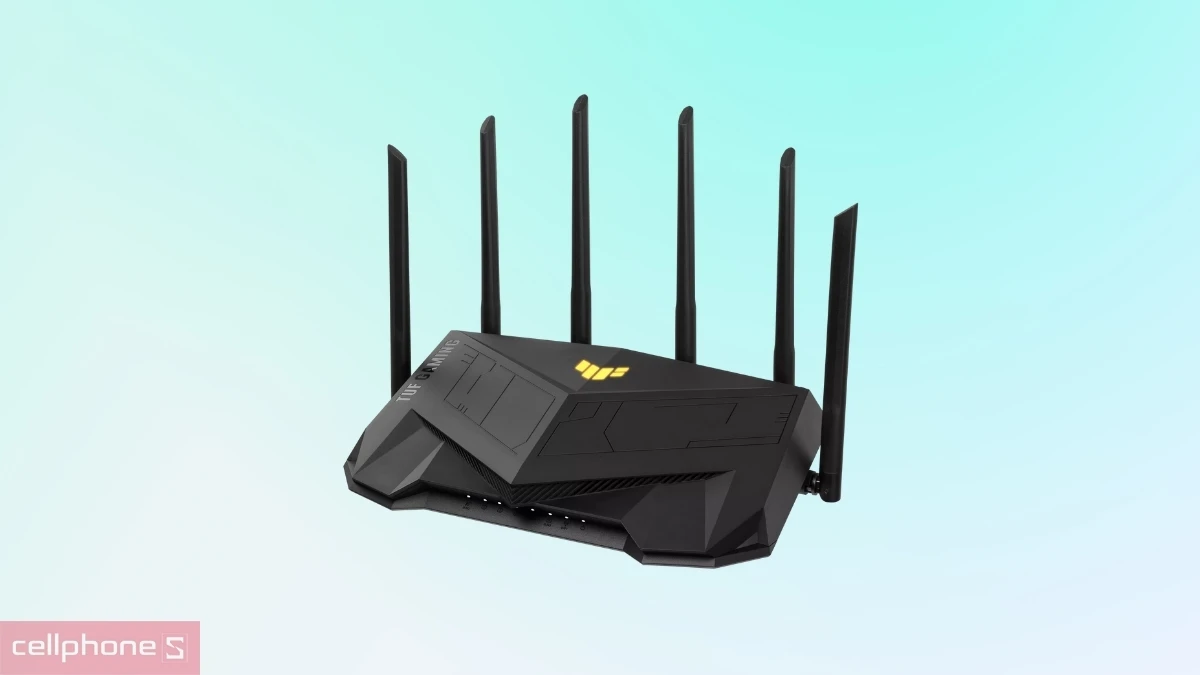 Router Wifi 6 Asus TUF Gaming AX6000 hỗ trợ chuẩn Wifi 6 băng tần kép