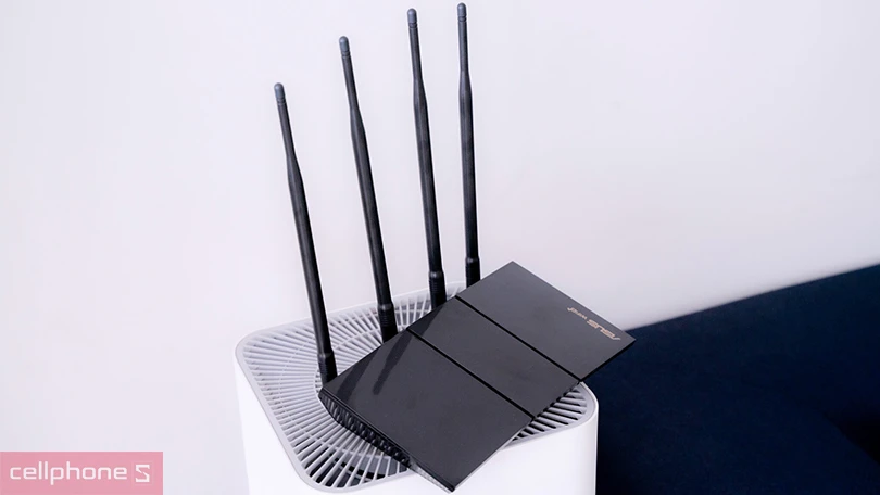 Router Wifi 6 băng tần kép Asus RT-AX1800HP - Thiết kế nhỏ gọn, tốc độ vượt trội