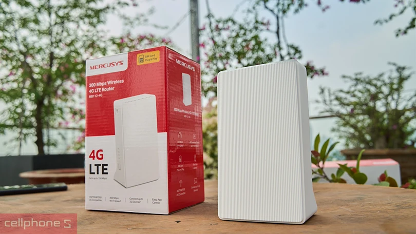 Bộ phát Wifi 4G LTE Mercusys MB1112-4G 300 Mbps - Truyền tải tốc độ cao, hỗ trợ kết nối đa thiết bị