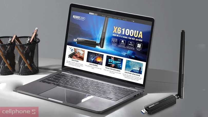  USB WiFi 6 Totolink X6100UA băng tần kép AX1800