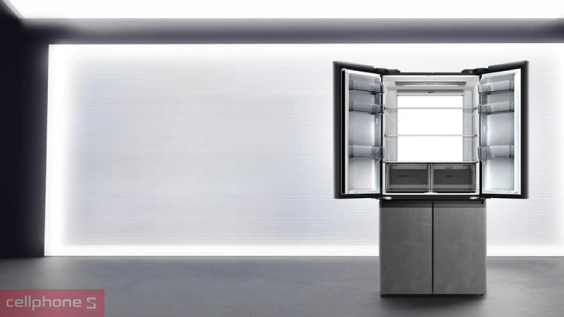 Dung tích chứa, kích thước tủ lạnh AQUA AQR-M727XA(GS)U1 660 lít