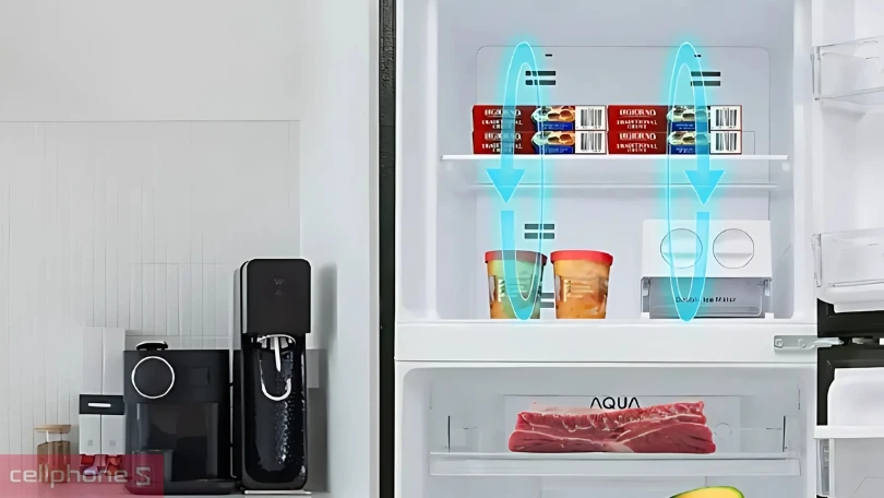 Hiệu suất làm lạnh, tiết kiệm điện của tủ lạnh Aqua AQR-T400FA(WFB) 347 lít