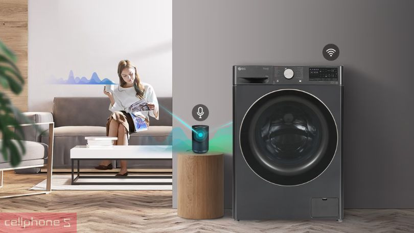 Hướng dẫn kết nối máy giặt LG Inverter cửa ngang 14kg FV1414S3BA với điện thoại