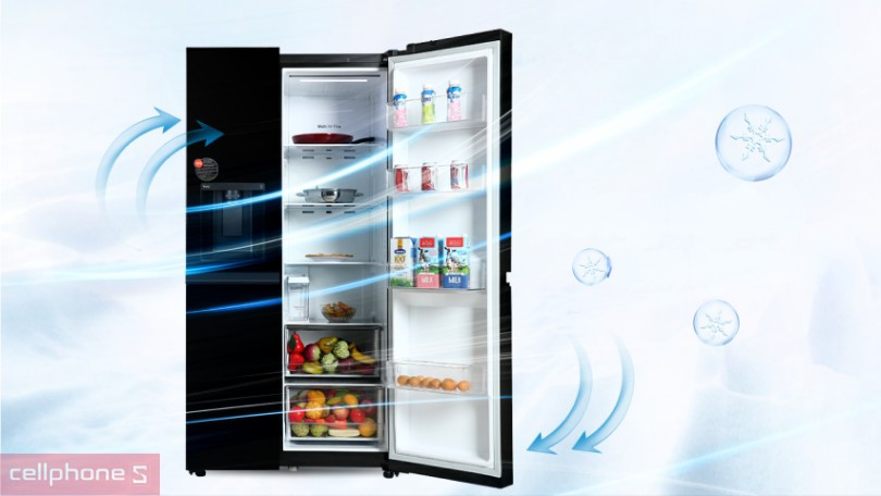 Làm lạnh đa chiều giữ thực phẩm chất lượng đồng đều