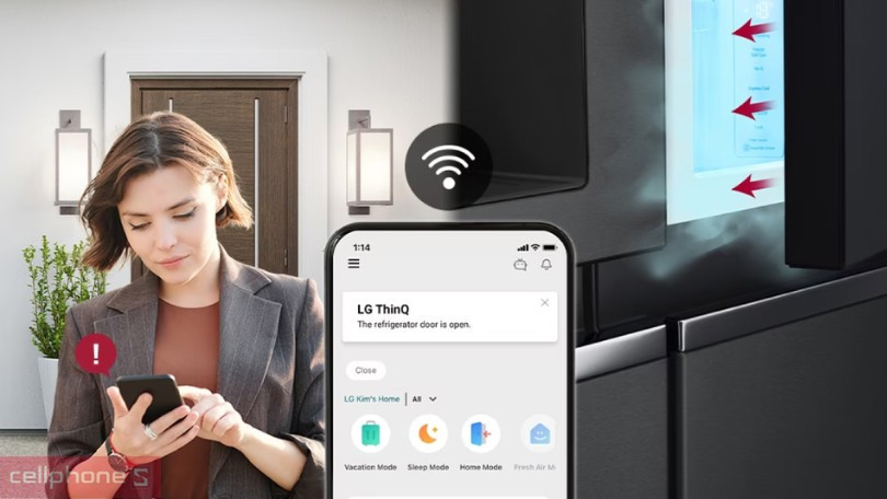 Điều khiển qua LG ThinQ từ xa mọi lúc