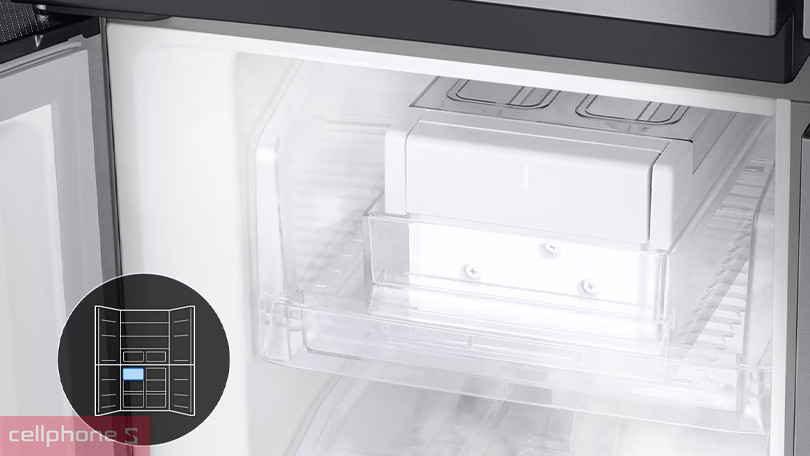 Các tiện ích hiện đại tích hợp kèm của tủ lạnh Samsung RF48A4000B4/SV 488 lít