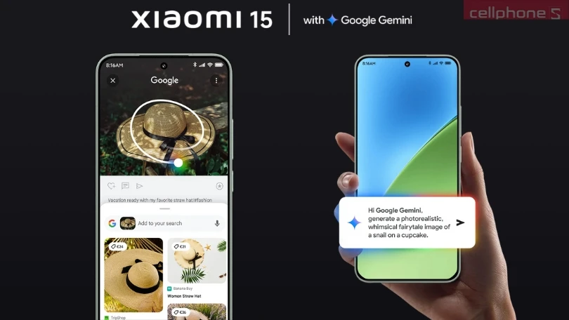 Xiaomi 15 Kết hợp cùng Google Gemini