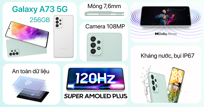 Samsung Galaxy A73 (5G) 256GB - Chỉ có tại CellphoneS