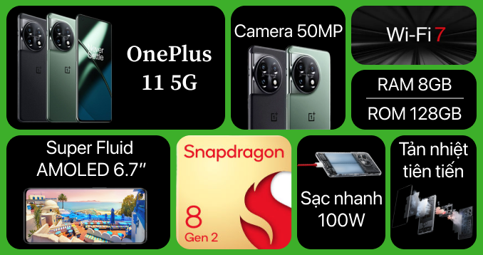 OnePlus 11 5G 8GB 128GB - Chỉ có tại CellphoneS