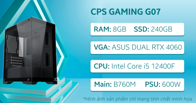 PC CPS Gaming G07 i5 12400F / 8GB - 256GB / RTX 4060