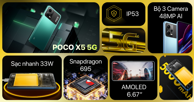 POCO X5 5G 6GB 128GB - Chỉ có tại CellphoneS