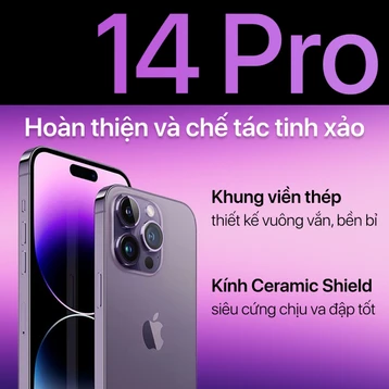 iPhone 14 Pro 128GB giá tốt T07/2026, còn đủ màu mới