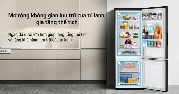 Ax88Win Com Link đăng ký tài khoản LG ngăn đá dưới 332 lít 2024 (LBD33BLMA) | Giá rẻ