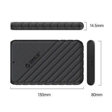 Hộp đựng ổ cứng 2.5 inch SSD/HDD Orico 25PW1-U3-BK - 2