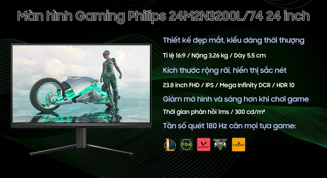 Màn hình Gaming Philips 24M2N3200L/74 24 inch