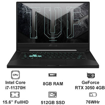 Laptop ASUS TUF Dash F15 FX516PC-HN001T Giá rẻ, trả góp 0%