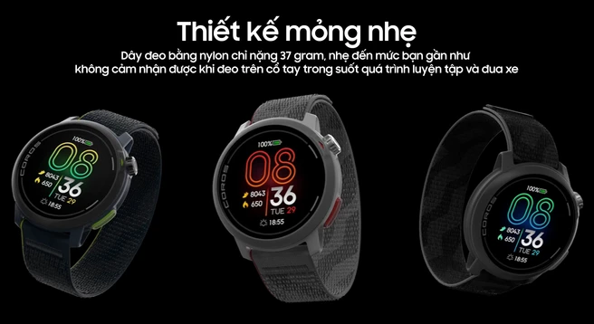 Đồng hồ thông minh COROS Pace Pro Dây Nylon
