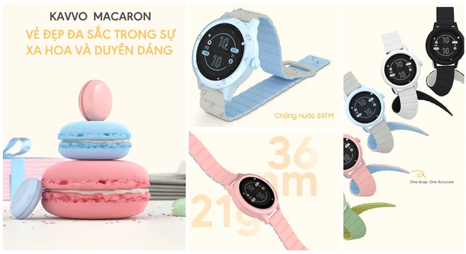 Đồng hồ thông minh KAVVO Macaron 36mm