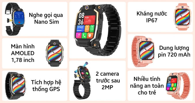 Đồng hồ định vị trẻ em thông minh ELFDIGI DINO 1