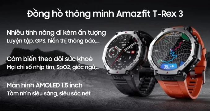 Đồng hồ thông minh Amazfit T-Rex 3